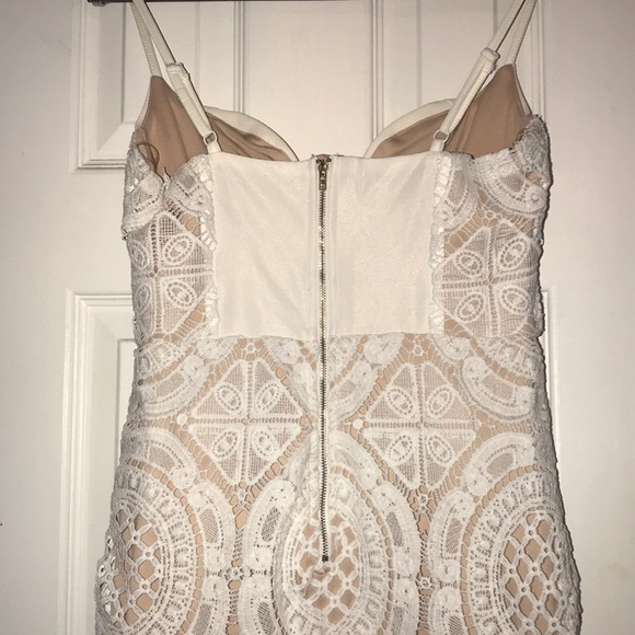 White Crochet Dress - Picture 4 of 4